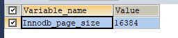 innodb page size